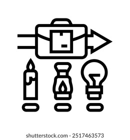 minimum viable product modern business line icon vector. minimum viable product modern business sign. isolated contour symbol black illustration