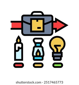 minimum viable product modern business color icon vector. minimum viable product modern business sign. isolated symbol illustration