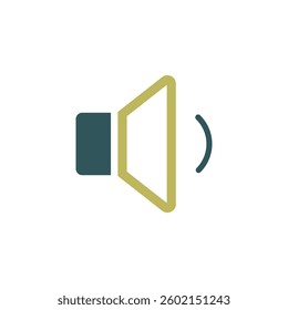 Minimum volume sound music vector icon. Graph symbol for music and sound web site and apps design, logo, app, UI