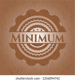 Minimum wood icon or emblem