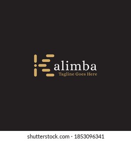 Mininalist  and Modern Kalimba Logo Design Concept