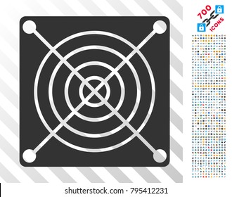 Mining Asic Hardware icon with 7 hundred bonus bitcoin mining and blockchain pictograms. Vector illustration style is flat iconic symbols designed for crypto currency software.