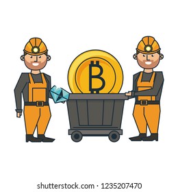 Mining bitcoin and workers with wagon