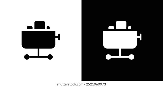 Mining Cart icon set vector illustration