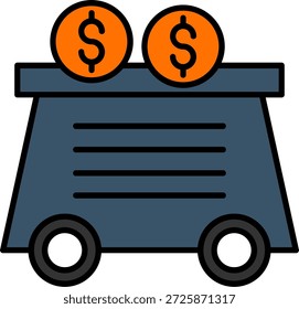 Mining Cart Icon For Your Project