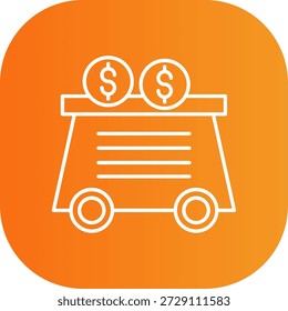 Mining Cart Icon For Your Project