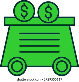 Mining Cart Icon For Your Project