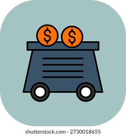 Mining Cart Icon For Your Project