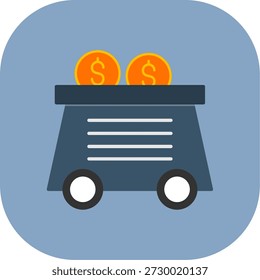 Mining Cart Icon For Your Project