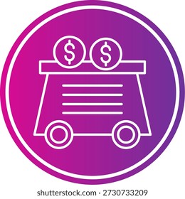 Mining Cart Icon For Your Project