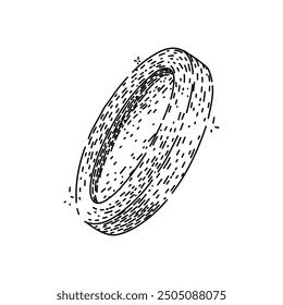mining coin hand drawn. exchange ledger, decentralized peer, digital asset mining coin vector sketch. isolated black illustration