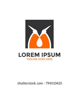Mining company logo related. vector. editable