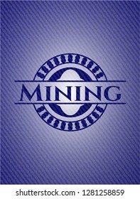 Mining denim background