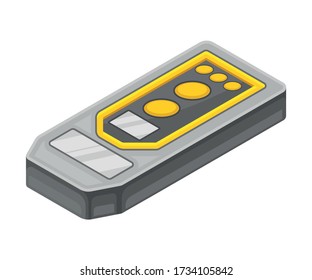 Herramienta de minería y geología para la investigación y medición de superficies de vectores Ilustración