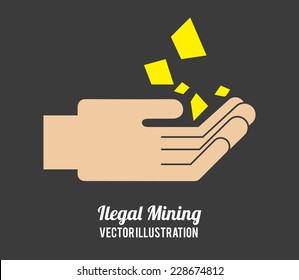 mining graphic design , vector illustration