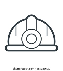 Mining Hat Colored Vector Icon