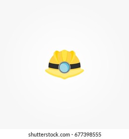 Mining Helmet Design Vector Illustration