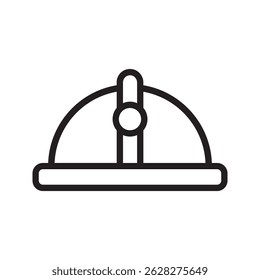 Mining helmet icon. Outline illustration of mining helmet vector icon