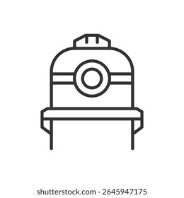 Mining Helmet Icon Sign Symbol 