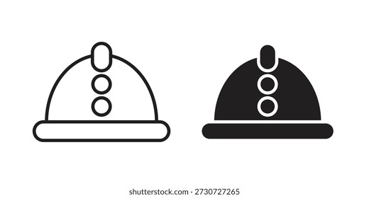 Mining Helmet icons for design. Easily editable stroke. Modern flat design.
