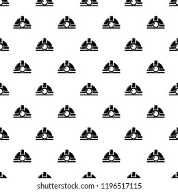Mining helmet pattern vector seamless repeating for any web design