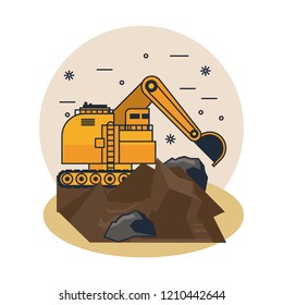Mining hydraulic excavator