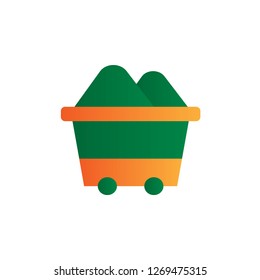 mining icon design with creative modern concept and simple logo creative shape style design vector eps 10