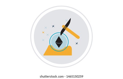 Mining icon design. e-commerce icon vector illustration