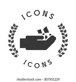 mining icon design, vector illustration eps10 graphic 