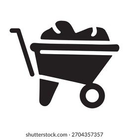 ícone de mineração ou logotipo símbolo isolado símbolo ilustração vetorial - ícones de vetor de estilo preto de alta qualidade

