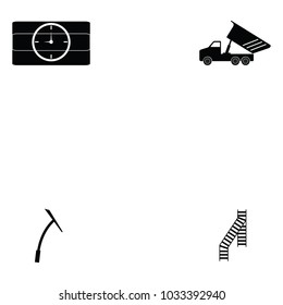 mining icon set