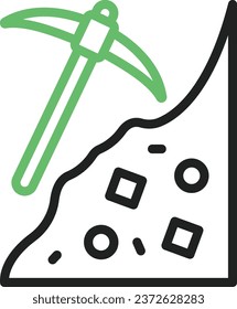 Mining icon vector image. Suitable for mobile application web application and print media.