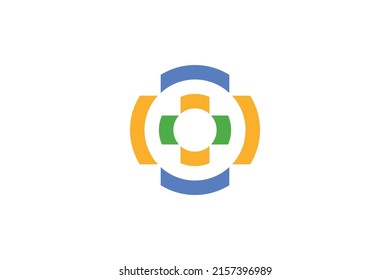 Mining Industry Colored Logo Vector