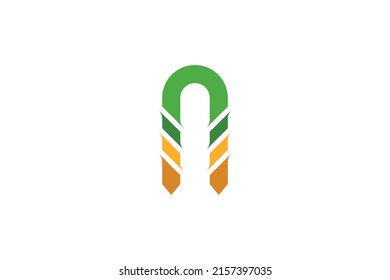 Mining Industry Colored Logo Vector