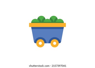 Mining Industry Colored Logo Vector