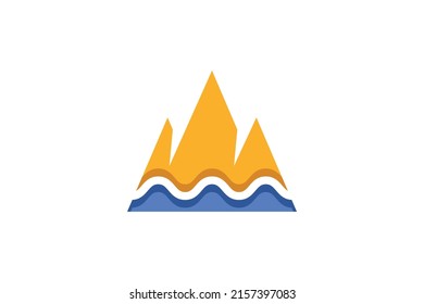 Mining Industry Colored Logo Vector
