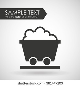 mining industry icon design 