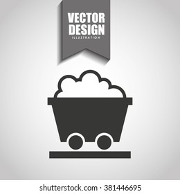 mining industry icon design, vector illustration eps10 graphic 