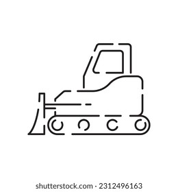 Mining Industry line icon. Different kinds enterprise, coal extraction of minerals in the mine and surface thin line design. linear symbols collection