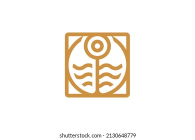 Mining and Industry Monoline Logo