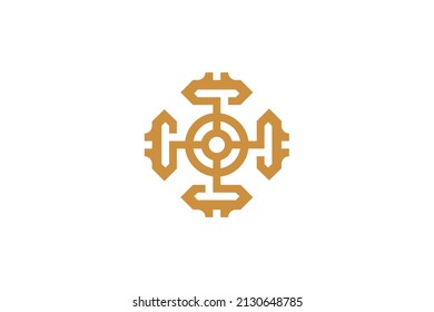 Mining and Industry Monoline Logo