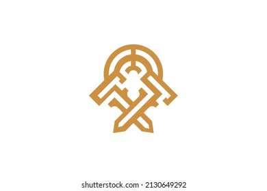 Mining and Industry Monoline Logo