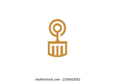 Mining and Industry Monoline Logo