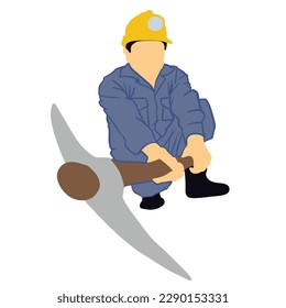 Mining industry workers ,good for graphic design resources.