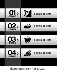 mining infographic design, vector illustration eps10 graphic 