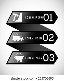 mining infographic design, vector illustration eps10 graphic 