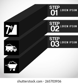 mining infographic design, vector illustration eps10 graphic 