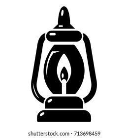 Mining lamp icon . Simple illustration of mining lamp vector icon for web design isolated on white background