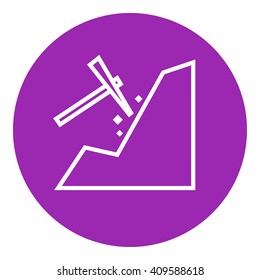 Symbol der Bergbaulinie.