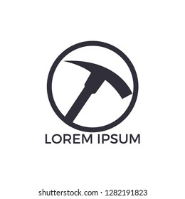 Mining Logo Design. Mining industry logo design template.
